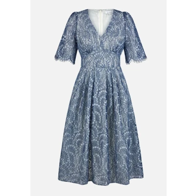 Abbildung von KLEO Edles Abend MIT ÄRMEL Cocktailkleid/festliches Kleid, Damen, Größe: 36, Blau
