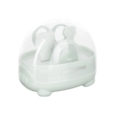 Abbildung von Kikkaboo Baby Maniküre Set Bär, Nagelschere, Nagelknipser, Nagelfeile, ab Geburt, Farbe:grün