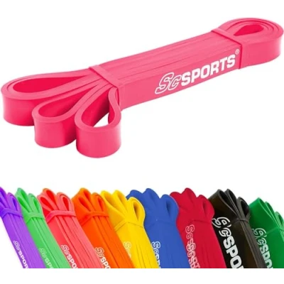 Abbildung von ScSPORTS® Widerstandsband 2m Gymnastikband Theraband Resistance Band Fitnessband