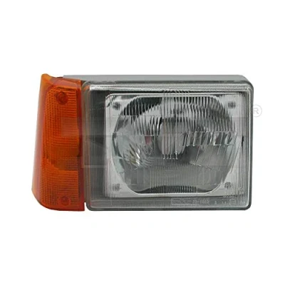 Abbildung von TYC 20 6084 25 2 Scheinwerfer links R2 (Bilux), H4 gelb für Rechtsverkehr ohne Elektromotor FIAT: Panda I Schrägheck
