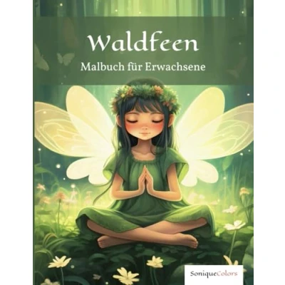 Abbildung von Waldfeen Malbuch für Erwachsene: 50 zauberhafte Motive von Feen und Elfen in verwunschenen Wäldern ein kreatives Ausmalabenteuer magische Stunden der Entspannung