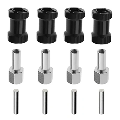 Abbildung von The Lord of Tools 12mm RC Hex Adapter 20mm Extension Wheel Hub Metal Driver Compatible with Axial Scx10 Rc4wd D90 1/10 Crawler Car