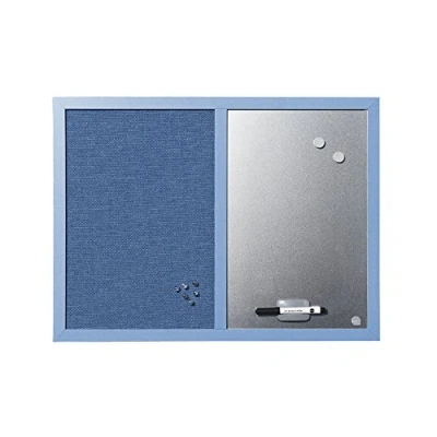 Abbildung von Bi Office MX044291238 Blue Bells Kombitafel, MDF Rahmen Textiloberfläche, 22 mm dicker, violett/silber
