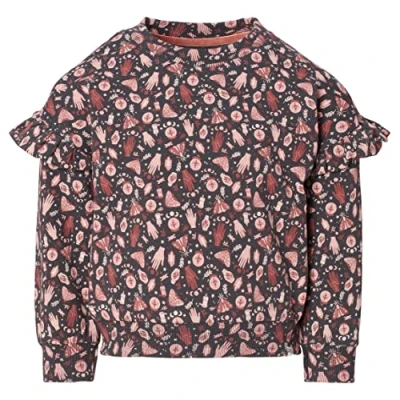 Abbildung von Noppies Kids Mädchen Girls Sweater Long Sleeve Kenia Allover Print Pullover, Phantom P008, 104