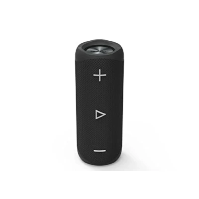 Abbildung von SHARP GXBT280 Bluetooth Lautsprecher, tragbare Musikbox mit DSP Technologie (max 12 Stunden Spielzeit, spritzwassergeschützt), schwarz