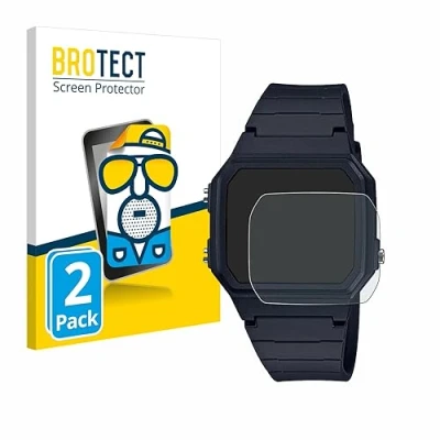 Abbildung von BROTECT Entspiegelungs Schutzfolie für Casio Unisex F 91W (2 Stück) Matte Displayschutz Folie, Anti Reflex, Fingerprint