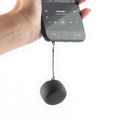 Abbildung von InnovaGoods® Mini kabelloser wiederaufladbarer tragbarer Lautsprecher Miund, drahtloses Abspielen Ihrer Lieblingsmusik, tragbar, kompaktes und Elegantes Design, ideal für Zuhause unterwegs