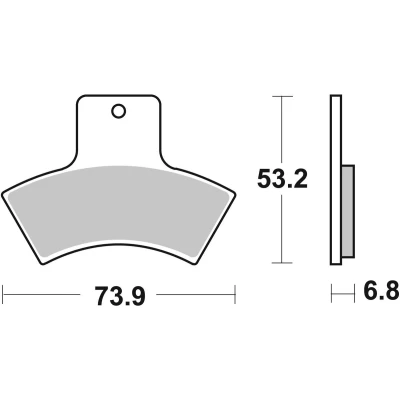 Abbildung von TRW Sinter Offroad MCB762SI Bremsbelagsatz