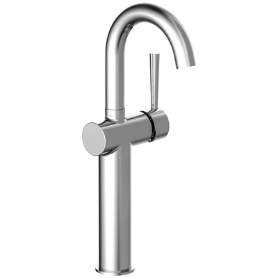 Abbildung von Schütte Waschtischarmatur &quot;Cornwall&quot;, Design Wasserhahn Bad für Aufsatz Waschbecken, Mischbatterie, Chrom