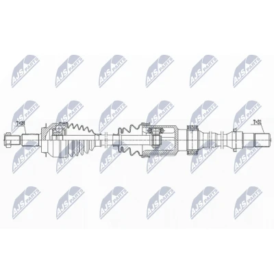 Abbildung von Antriebswelle NTY NPW MZ 076