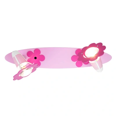 Abbildung von Elobra Kinderzimmerlampe Blume Blüte, Holz, rosa, 123713