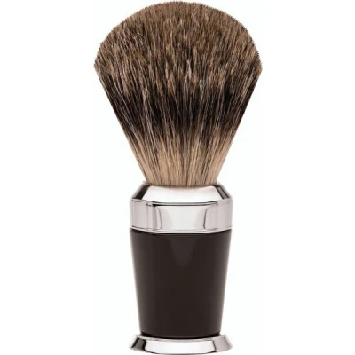 Abbildung von Erbe Shaving Shop Premium Design PARIS Rasierpinsel Dachshaar Edelharz schwarz