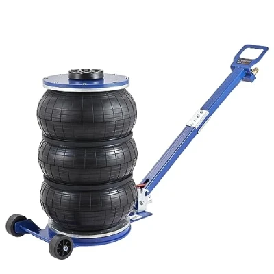 Abbildung von VEVOR Pneumatischer Wagenheber Triple Bag Air Jack 5 t, Dreifachbeutel Luftheber 140 470 mm Hubhöhe Sack Luftwagenheber, Minuten Hub Wagenheberheber Einstellbar Rot