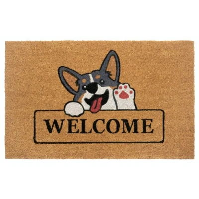 Abbildung von Fußmatte Welcome &amp; Dog, HANSE Home, rechteckig, Höhe: 15 mm, Kokos, Schmutzfangmatte, Outdoor, Rutschfest, Innen, Kokosmatte, Flur