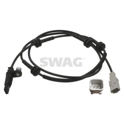 Abbildung von SWAG 62 93 6948 ABS Sensor Vorderachse links, rechts mit Schraube 1300 weiß PEUGEOT: 407 SW, Coupe, Limousine