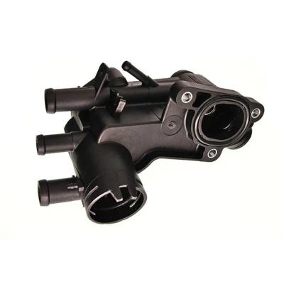 Abbildung von MAXGEAR 18 0004 Flansch mit Dichtung, Temperaturgeber Thermostat, Deckel, Schrauben VOLKSWAGEN: GOLF 3, Polo III Schrägheck