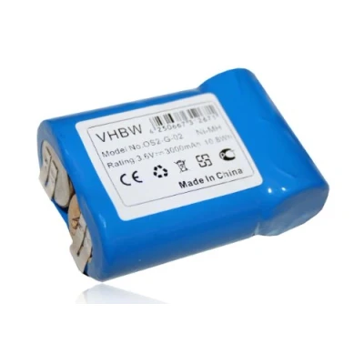 Abbildung von vhbw NI MH Akku 3000mAh (3.6V) kompatibel mit Staubsauger, Cleaner AEG Junior 3000 Ersatz für 520104.