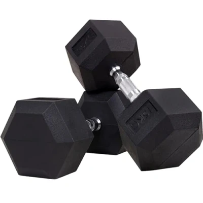Abbildung von Miweba Sports Hexagon Hanteln HGH100 2,5 30kg 𝐏𝐫𝐨𝐟𝐢 Hantel Hantelset Kurzhanteln Gusseisen Ergonomischer Griff Einzelhantel Set Dumbbell (15.0 kg, Hantelpaar)