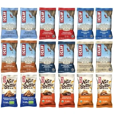 Abbildung von CLIF Bar Testpaket Probierpaket Energieriegel + Nut Butter 18 er