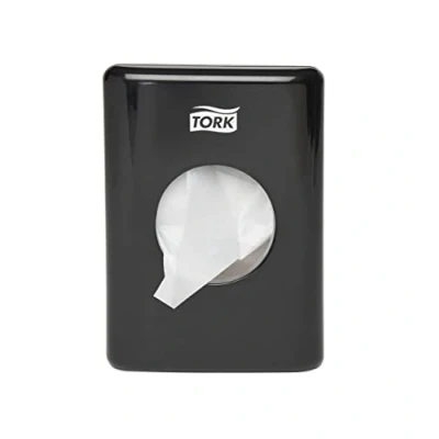Abbildung von Tork distributeur de sachets pour serviettes hygiéniques noir B5 566008