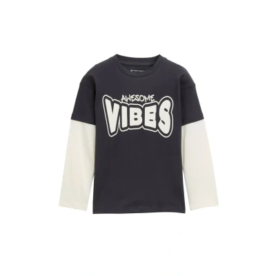 Abbildung von TOM Tailor Langarm Langarmshirt für Kinder, Größe: 128/134, Coal grey