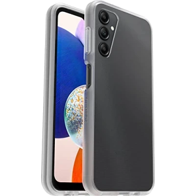 Abbildung von OtterBox Sleek Hülle für Samsung Galaxy A14 5G, stoßfest, sturzsicher, ultraschlank, schützende Hülle, Getestet nach Militärstandard, Antimikrobieller Schutz,Transparent