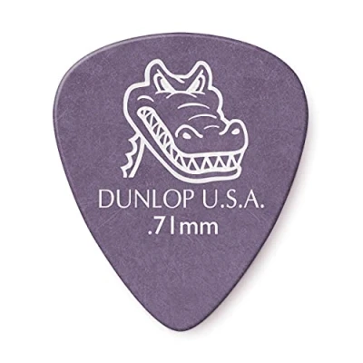 Abbildung von JIM DUNLOP 417F071 24er Pack Gator Grip Plektren 0,71 mm, violett