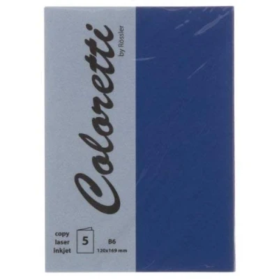 Abbildung von Rössler Doppelkarte Coloretti B6 hoch VE=5 Stück Jeans