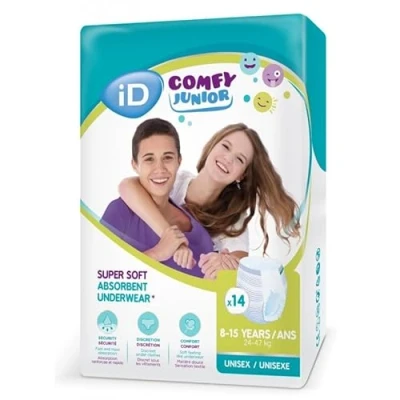 Abbildung von iD Comfy Junior 8 15 Jahre Packung mit Windeln für Enuresis, Unisex