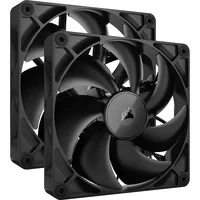 Abbildung von Corsair iCUE LINK RX140 140mm PWM Lüfters mit System Hub Magnetisches Kuppellager Dual Pack Schwarz