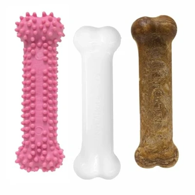 Abbildung von Nylabone Kauspielzeug für Welpen Starter Packungen Puppy Chew Spielzeug