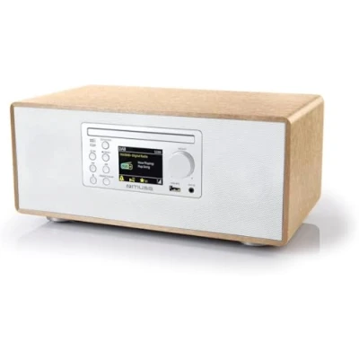 Abbildung von Micro System, CD Player, DAB FM PLL Radio, Bluetooth, MUSE (M 695 DBT) LCD Display, NFC Auto Pairing Funktion, 60 Watt, Weiss