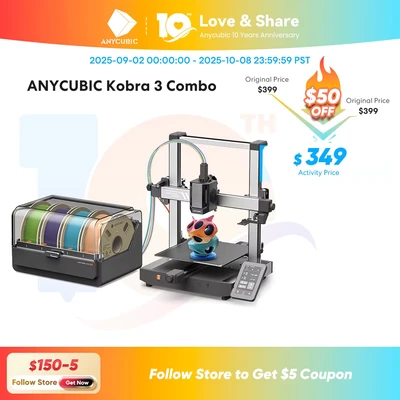 Abbildung von Anycubic Kobra 3 Combo 3D Printer