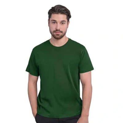 Abbildung von HRM Herren Heavy Luxury Roundneck Tee I Fair Trade T Shirt mit Rundhalsausschnitt Nachhaltig &amp; aus 100% Bio Baumwolle