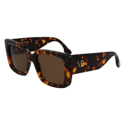 Abbildung von Victoria Beckham Sonnenbrille, Damen, Größe: 52, Dark havana