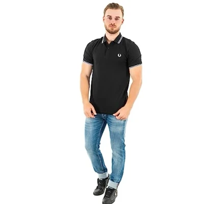 Abbildung von Fred Perry Poloshirt, Herren, Größe: Small, Black