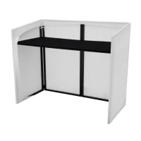 Abbildung von OMNITRONIC mobile DJ Stand inkl. Cover Portabler Tisch mit Verkleidung für Anwendungen