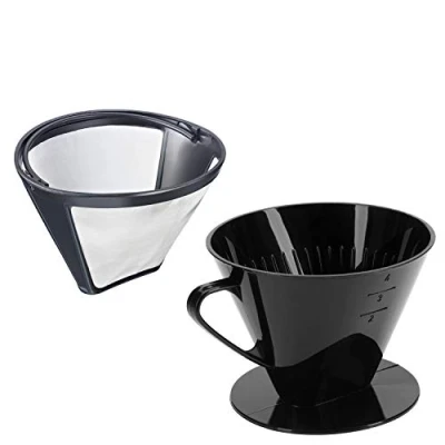 Abbildung von WESTMARK Permanentfilter Set 2tlg. Dauerfilter »Kaffee« + Kaffeefilter »Four« Gr.4,1 x 24432260, PP, Edelstahl