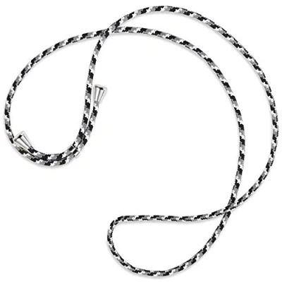 Abbildung von mtb more energy® Ersatz Band für Handykette Camouflage weiß inklusive Endkappen (Silber) hochwertige Austausch Kordel Seil Kette