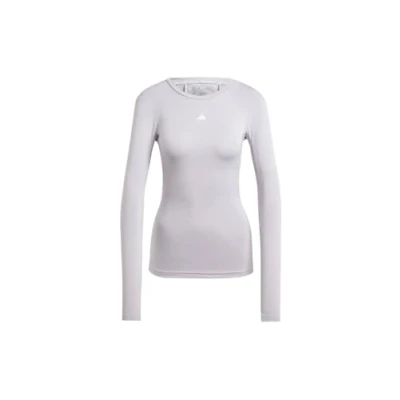 Abbildung von adidas Performance Techfit Longsleeve TOP Langarmshirt, Damen, Größe: Large, Glory grey