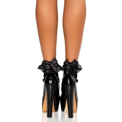 Abbildung von Leg Avenue Socken Schwarze Söckchen mit Schleife