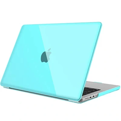 Abbildung von Fintie Hülle Kompatibel mit MacBook Pro 14 Zoll (2024 2021) A3112 A3401 A3185 A2992 A2918 A2779 A2442 M4 M3 M2 M1 Pro/Max, Ultradünne Schutzhülle Zoll, Türkis