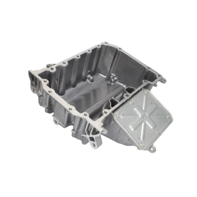 Abbildung von TOPRAN 116 363 Ölwanne mit Ölablassschraube Bohrung für Ölstandsensor, ohne Sensor Aluminium VOLKSWAGEN: Polo V Schrägheck