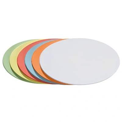 Abbildung von FRANKEN Moderationskarten Oval, 190 x 110 mm, 500 Stück, farblich sortiert, UMZ 1119 99