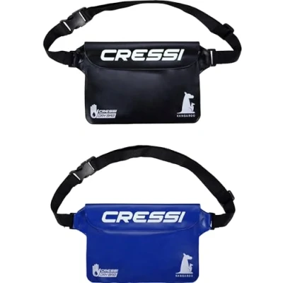 Abbildung von CRESSI Kangaroo Dry Pouch Bundle Black + Blue 2 Erwachsene Wasserdichter Beutel, 1 Schwarz Blau, Einheitsgröße, Unisex