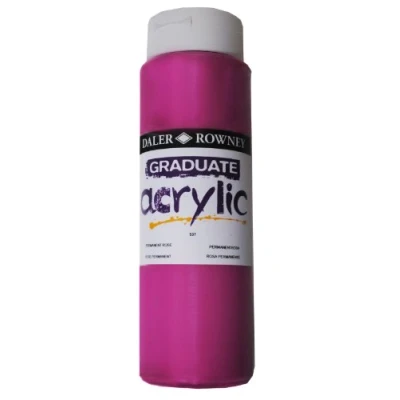 Abbildung von Daler Rowney Graduate Acrylfarbe 500 ml Permant Rose