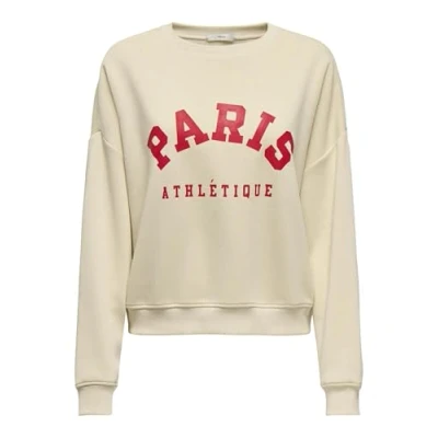 Abbildung von ONLY Longpullover Pullover Rundhals langarm kurz locker geschnitten 8255 in Beige