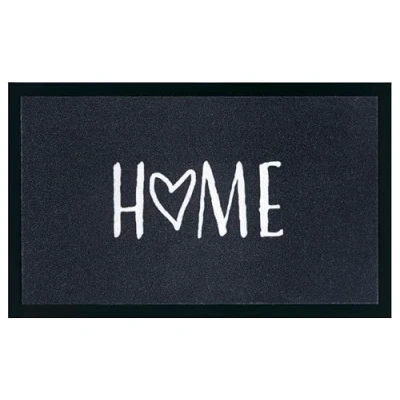 Abbildung von Fußmatte Magne, my home, rechteckig, Höhe: 5 mm, mit Spruch, Schrift Design, waschbar, robust, pflegeleicht, rutschfest