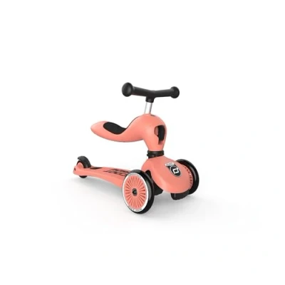 Abbildung von Scoot and Ride Scooter Highwaykick 1 peach, 2in1 Kickboard/Rutscherfahrzeug