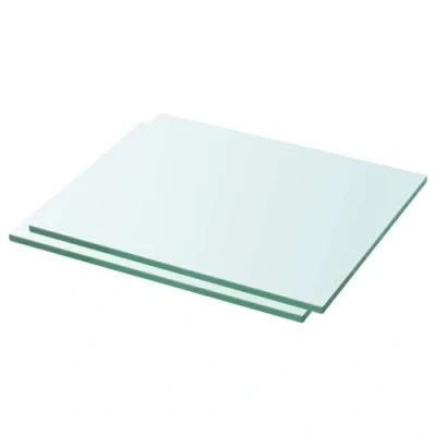 Abbildung von vidaXL 2X Regalboden Glas Glasboden Glasscheibe Glasplatte Regalbrett Ersatz Platte für Glasregal Klarglas Transparent 30x20cm